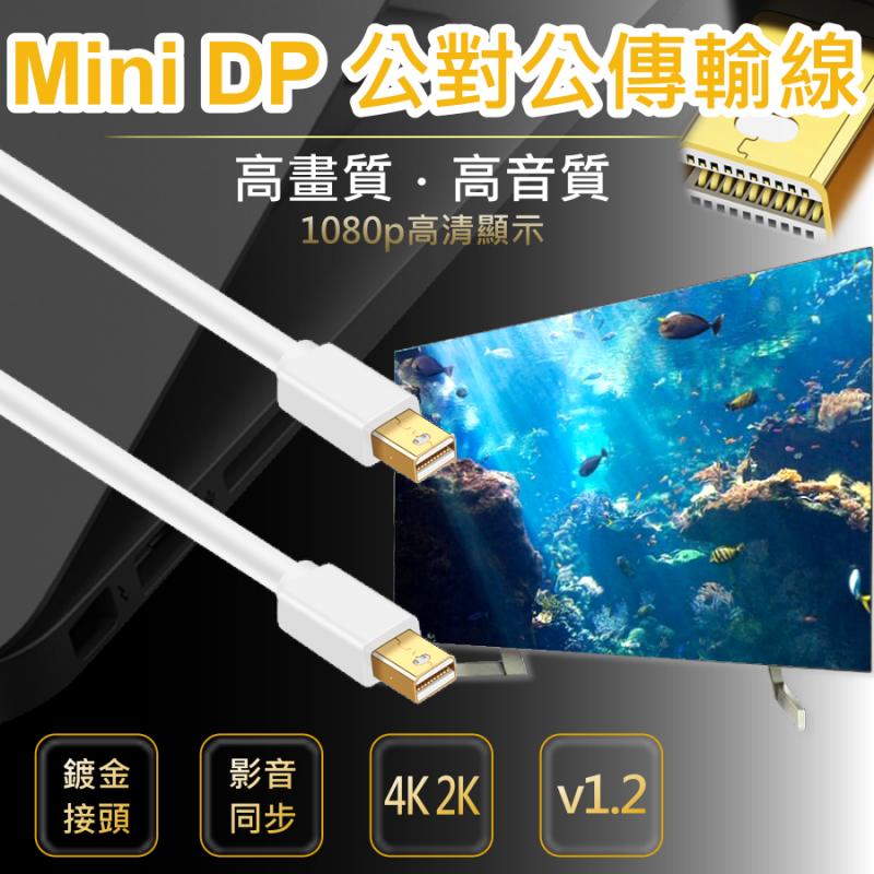 Mini DisplayPort 公對公傳輸線
